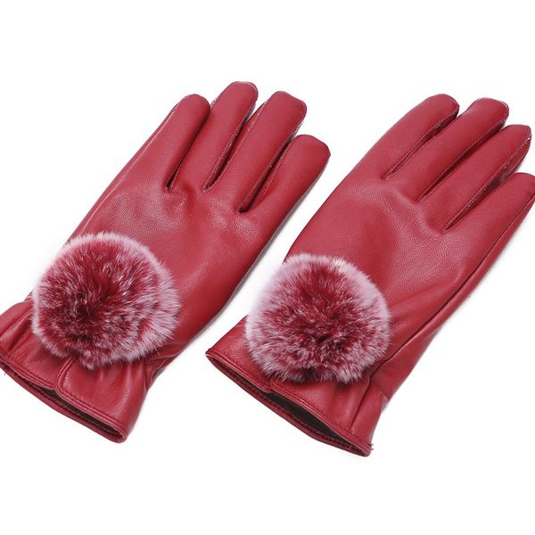 winter warm mitten women pu leather fur balls female gloves causal wrist soft covered finger velvet fitness gloves, Blue;gray
winter warm mitten women pu leather fur balls female gloves causal wrist soft covered finger velvet fitness gloves, Blue;gray