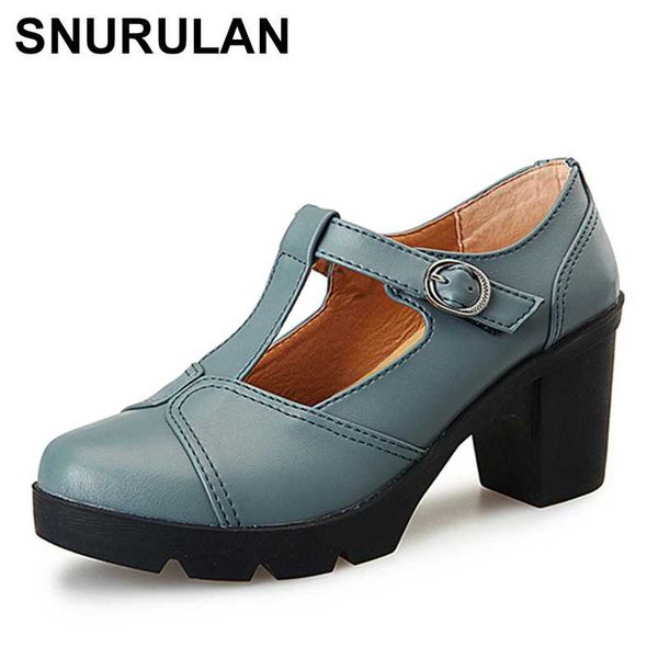 snurulan 2020 women heel pumps genuine leather shoes woman buckle platform t strap round toe pumps women shoes, Black
snurulan 2020 women heel pumps genuine leather shoes woman buckle platform t strap round toe pumps women shoes, Black