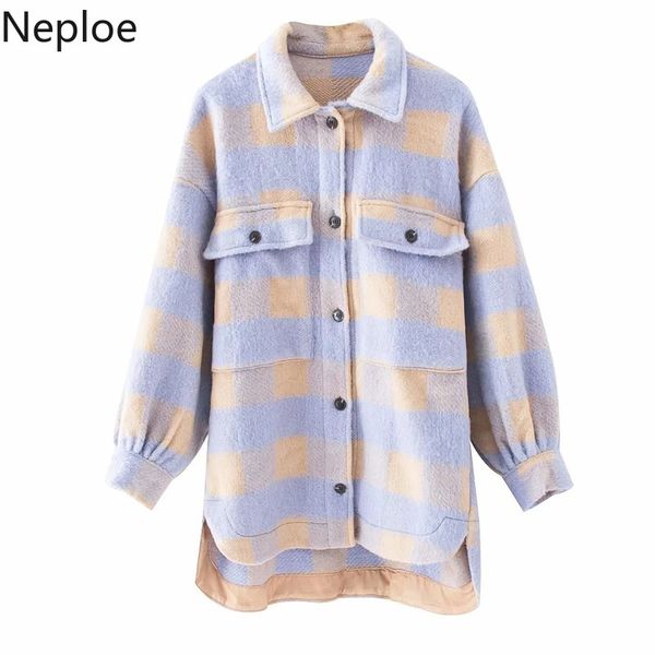 neploe women 2020 fashion overshirts oversized checked woolen jacket coat vintage pocket asymmetric female outerwear chic, Black;brown
neploe women 2020 fashion overshirts oversized checked woolen jacket coat vintage pocket asymmetric female outerwear chic, Black;brown