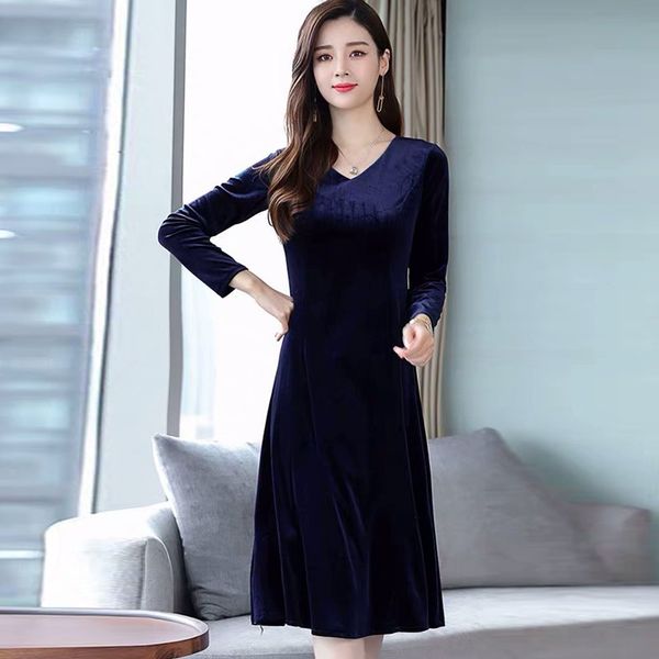blackday wholesale autumn winter new elegant solid color dress v-neck long-sleeved dress office lady temperament dress new, Black;gray
blackday wholesale autumn winter new elegant solid color dress v-neck long-sleeved dress office lady temperament dress new, Black;gray