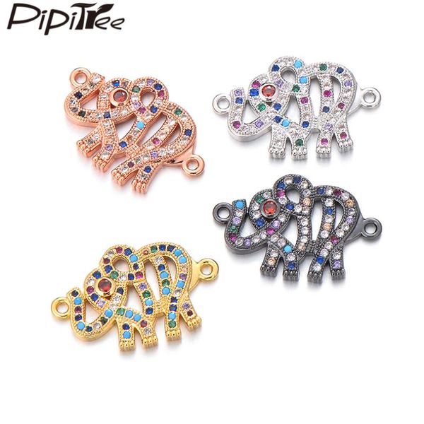 charms pipitree unique animal elephant charm fit bracelet copper micro pave multi cubic zircon diy connectors for jewelry making, Bronze;silver
charms pipitree unique animal elephant charm fit bracelet copper micro pave multi cubic zircon diy connectors for jewelry making, Bronze;silver