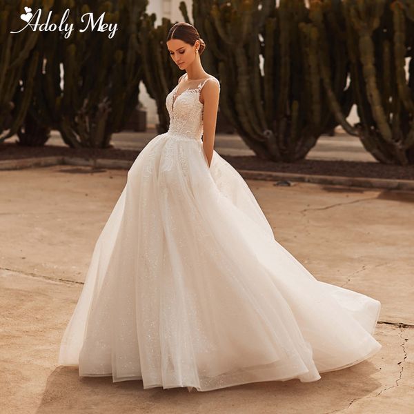 adoly mey romantic scoop neck illusion back a-line wedding dress 2020 luxury beading appliques sparkly tulle vintage bridal gown, Blue;red
adoly mey romantic scoop neck illusion back a-line wedding dress 2020 luxury beading appliques sparkly tulle vintage bridal gown, Blue;red
