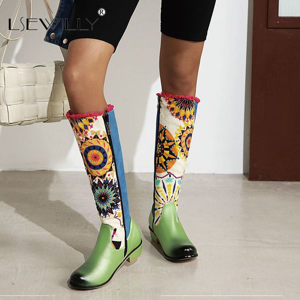 lsewilly bohemia ethnic knee high riding boots women low heel autumn shoes 2020 floral print graffiti long boots large size, Black
lsewilly bohemia ethnic knee high riding boots women low heel autumn shoes 2020 floral print graffiti long boots large size, Black