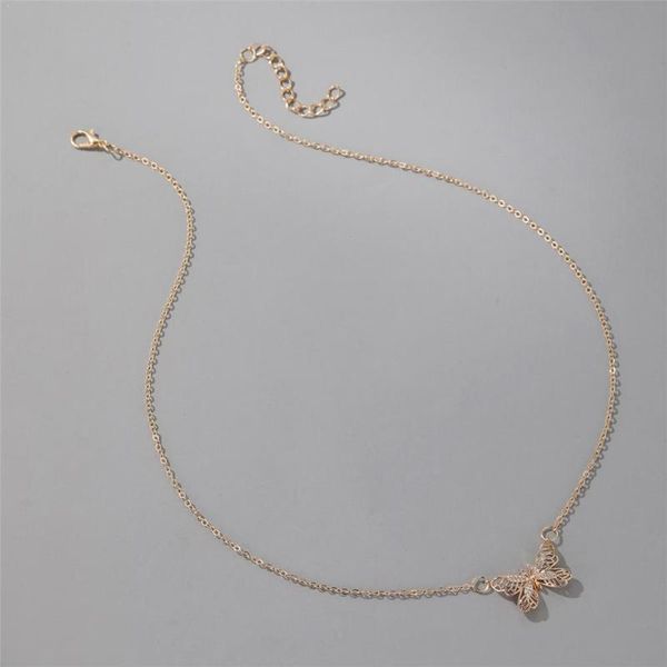 pendant necklaces hollow small butterfly clavicle chain, Silver
pendant necklaces hollow small butterfly clavicle chain, Silver