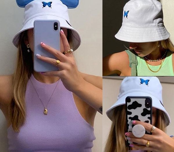 2020 fashion bucket hat women butterfly embroidery foldable anti-sunburn bucket sun hat outdoor fishman caps summer gorras woman, Blue;gray
2020 fashion bucket hat women butterfly embroidery foldable anti-sunburn bucket sun hat outdoor fishman caps summer gorras woman, Blue;gray