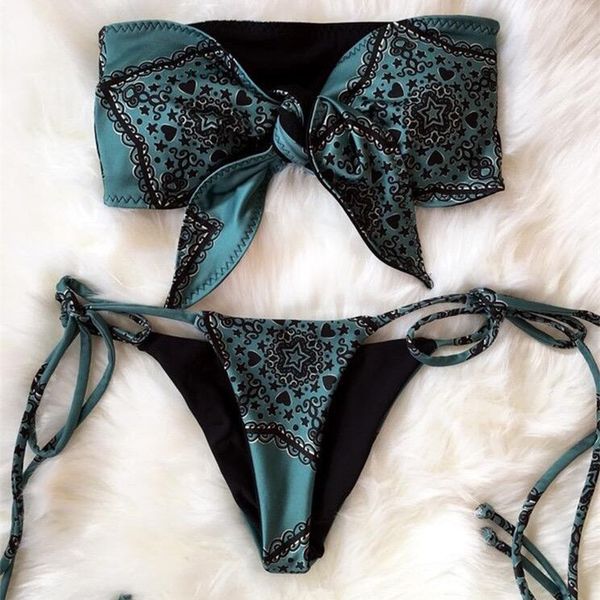 print thong bikini 2020 women bandeau string swimsuit female swimwear two pieces bikini set knotted push up bathing suit
print thong bikini 2020 women bandeau string swimsuit female swimwear two pieces bikini set knotted push up bathing suit