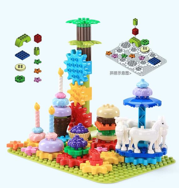 69pcs larger particles building blocks children puzzle diy toy my rotating party delicious food set for kids creative intelligence gift 02
69pcs larger particles building blocks children puzzle diy toy my rotating party delicious food set for kids creative intelligence gift 02