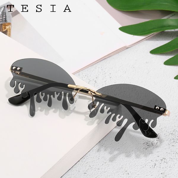 sunglasses rimless women designer tears shape sun glasses for ladies unique frameless funny party eyewear oculos, White;black
sunglasses rimless women designer tears shape sun glasses for ladies unique frameless funny party eyewear oculos, White;black