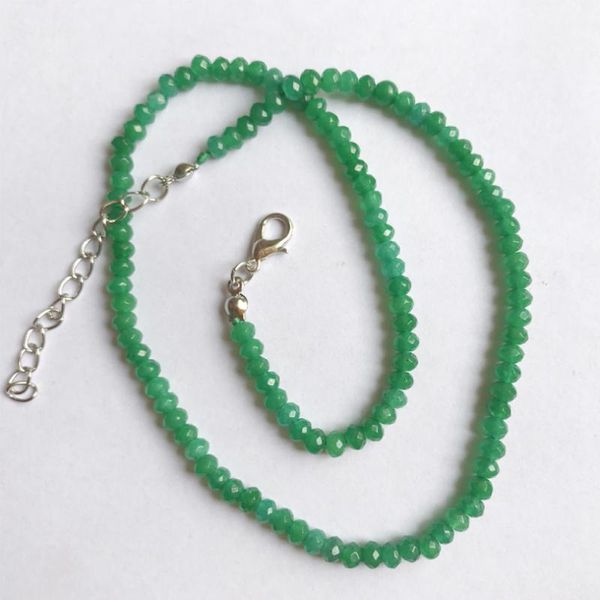 laboratory-created natural stone jewelry vintage classic grass green emeralds beaded chain necklace 45cm handmade ornament, Silver
laboratory-created natural stone jewelry vintage classic grass green emeralds beaded chain necklace 45cm handmade ornament, Silver
