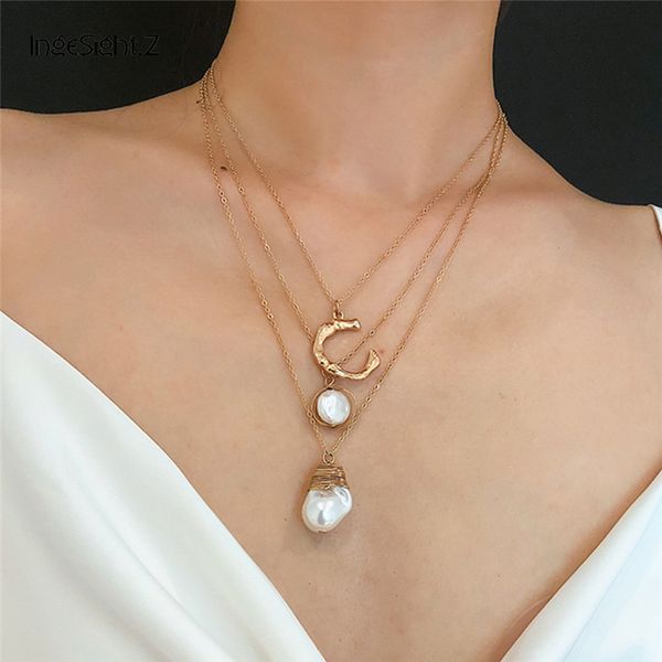 boho vintage letter pearl pendant necklace for women ladies alloy gold color geometric multilayer necklaces party jewelry, Silver
boho vintage letter pearl pendant necklace for women ladies alloy gold color geometric multilayer necklaces party jewelry, Silver