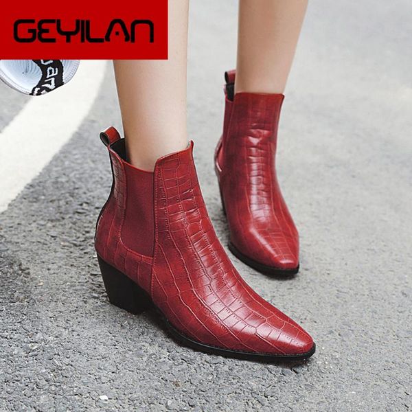 leather crocodile pattern boots solid color women winter boots warm pointed ankle women shoes autumn and winter shoes, Black
leather crocodile pattern boots solid color women winter boots warm pointed ankle women shoes autumn and winter shoes, Black