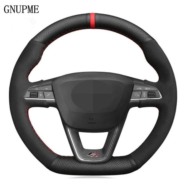diy ручной сшитые рулевого управления черный suede автомобилей подколесные для seat leon r leon st st ateca ateca
diy ручной сшитые рулевого управления черный suede автомобилей подколесные для seat leon r leon st st ateca ateca