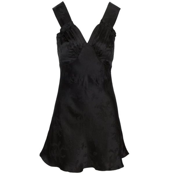 casual dresses women 100% silk french vintage two-color jacquard v-neck halter sleeveless waist dress, Black;gray
casual dresses women 100% silk french vintage two-color jacquard v-neck halter sleeveless waist dress, Black;gray