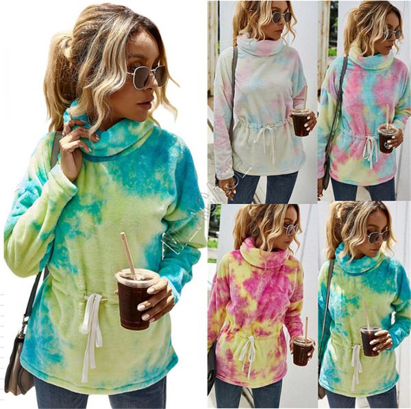women sherpa fleece hoodies tunic sweatershirt color tie-dye plush thicken pullovers outerwear turtleneck sweater gradient d82609, White
women sherpa fleece hoodies tunic sweatershirt color tie-dye plush thicken pullovers outerwear turtleneck sweater gradient d82609, White