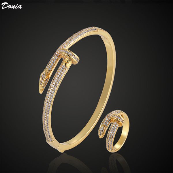 donia jewelry european and american fashion big nail inlaid zircon bracelet ring designer bracelet ring set, Black
donia jewelry european and american fashion big nail inlaid zircon bracelet ring designer bracelet ring set, Black