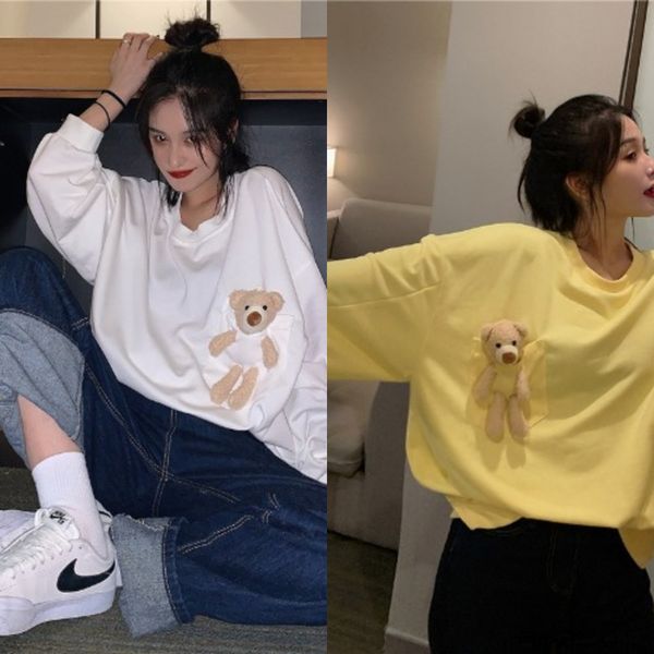 2020 autumn and winter new clothes and winter new women's clothing purple bear loose korean style autumn lazy style fashion fashionable, Black
2020 autumn and winter new clothes and winter new women's clothing purple bear loose korean style autumn lazy style fashion fashionable, Black