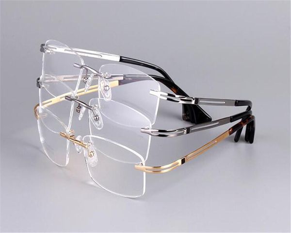 eyelook titanium fashion business design men gold rimless super light myopia optical prescription eyeglass eyewear frc9039, Black
eyelook titanium fashion business design men gold rimless super light myopia optical prescription eyeglass eyewear frc9039, Black
