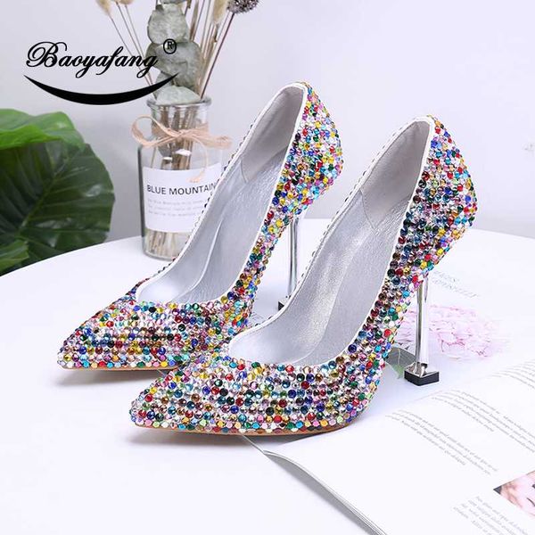 baoyafang 11cm high heels pointed toe pumps fashion shoes crystal wedding shoes bride thin heel ladies single shoe metal heel, Black
baoyafang 11cm high heels pointed toe pumps fashion shoes crystal wedding shoes bride thin heel ladies single shoe metal heel, Black