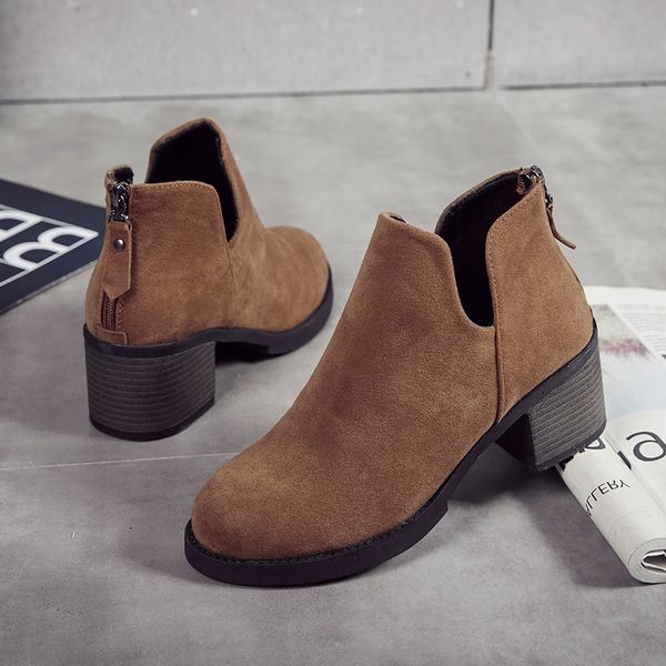 black fashion ankle boots for women shoes woman thick heels 2020 new autumn boots flock platform high heels zipper ladies
black fashion ankle boots for women shoes woman thick heels 2020 new autumn boots flock platform high heels zipper ladies