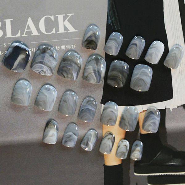 24pcs/set fashion fake false nails tips girls marble short paragraph nail diy fake fingersnails extention tool accessories, Red;gold
24pcs/set fashion fake false nails tips girls marble short paragraph nail diy fake fingersnails extention tool accessories, Red;gold