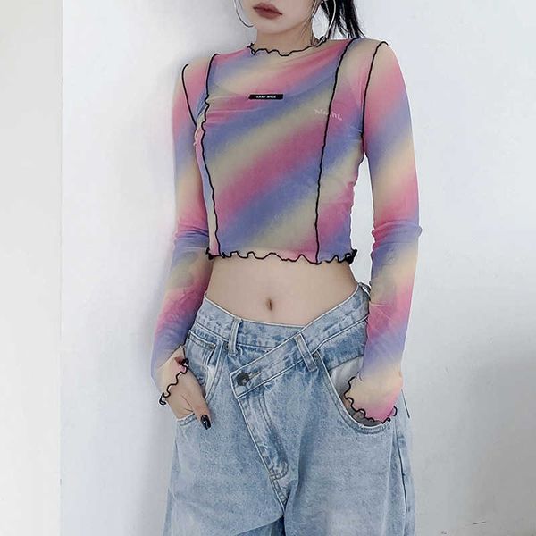2020 european and american style women's autumn new products fashion printing net gauze fungus t-shirt women, White
2020 european and american style women's autumn new products fashion printing net gauze fungus t-shirt women, White