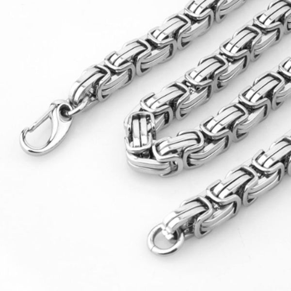 new arrive 8/12/15mm cool 316l stainless steel silver color handmade byzantine chain necklace or bracelet 7-40inch men's jewelry
new arrive 8/12/15mm cool 316l stainless steel silver color handmade byzantine chain necklace or bracelet 7-40inch men's jewelry