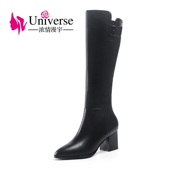 boots universe j365 genuine leather mid calf zipper rubber black high heels ladies winter women shoes
boots universe j365 genuine leather mid calf zipper rubber black high heels ladies winter women shoes