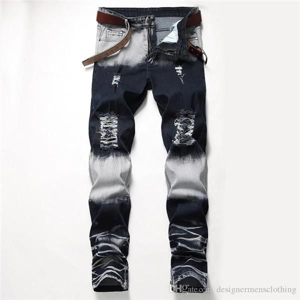 holes stretch mens long jeans regular mid waist straight mens pants fashion male apparel distrressed blue white
holes stretch mens long jeans regular mid waist straight mens pants fashion male apparel distrressed blue white