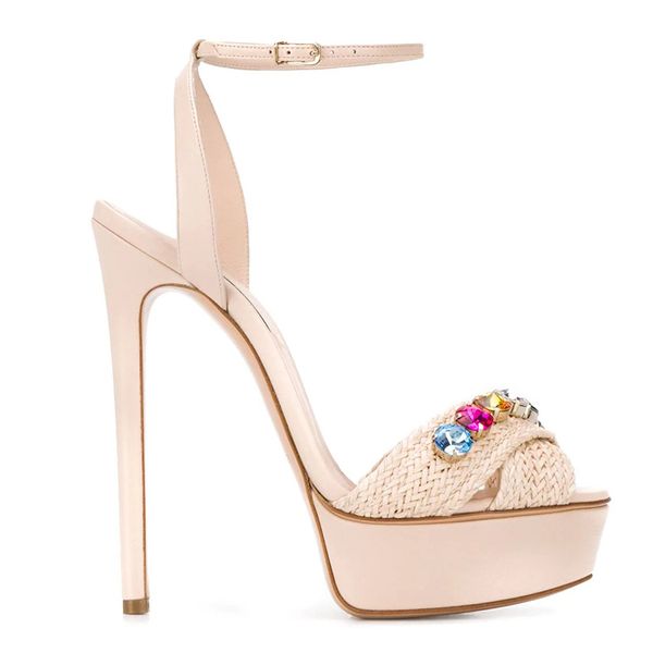 14 cm platform party high heel sandals rhinestone wave heel evening party pumps large size 34-46 women buckle strap dress shoes, Black
14 cm platform party high heel sandals rhinestone wave heel evening party pumps large size 34-46 women buckle strap dress shoes, Black