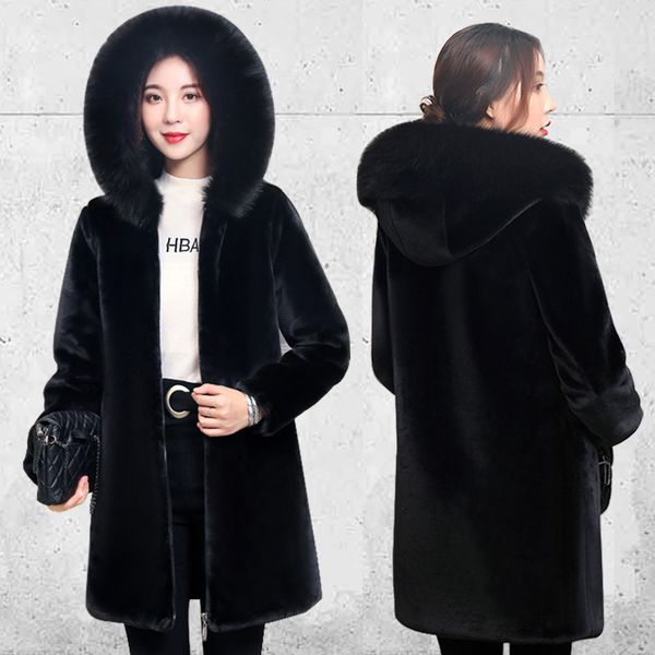 plus size sheepskin coats for women winter wool coat female warm outwear long sheep shearing jacket womens faux fur jacket coat, Black
plus size sheepskin coats for women winter wool coat female warm outwear long sheep shearing jacket womens faux fur jacket coat, Black