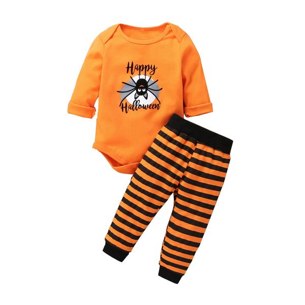 halloween infant baby outfits letter printed romper toddler boys clothing suit striped elastic trousers kids cartoon sets 060829, White
halloween infant baby outfits letter printed romper toddler boys clothing suit striped elastic trousers kids cartoon sets 060829, White