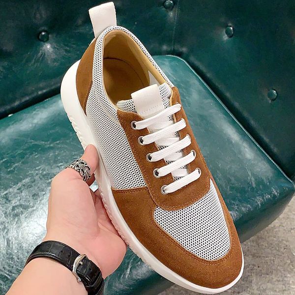 highquality sneakers mens thicksoled shoes, white technical mesh and calf leather thick white rubber highheeled sneakers, running shoes qad, Black
highquality sneakers mens thicksoled shoes, white technical mesh and calf leather thick white rubber highheeled sneakers, running shoes qad, Black