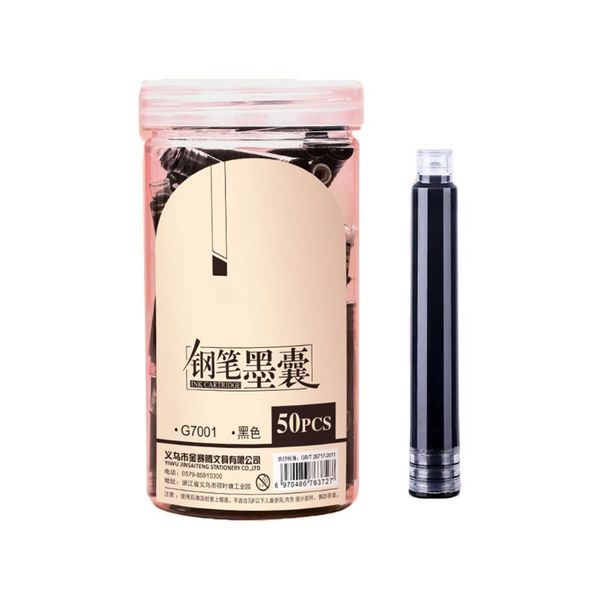 50pcs fountain pen ink cartridges sac refill calligraphy writing stationery school office supplies 4 colors, Black;red
50pcs fountain pen ink cartridges sac refill calligraphy writing stationery school office supplies 4 colors, Black;red