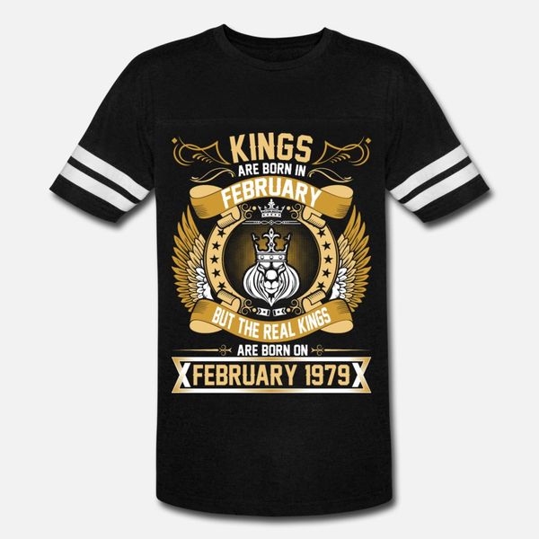 the real kings are born on february 1979 t shirt men custom tee shirt o neck letters interesting casual summer style original shirt, White;black
the real kings are born on february 1979 t shirt men custom tee shirt o neck letters interesting casual summer style original shirt, White;black