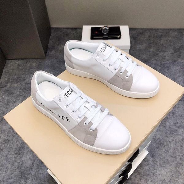 2021q new tide brand men 's leather casual lace -up shoes ,high -end custom fashion wild flat -bottomed sneakers ,original box deliver, Black
2021q new tide brand men 's leather casual lace -up shoes ,high -end custom fashion wild flat -bottomed sneakers ,original box deliver, Black