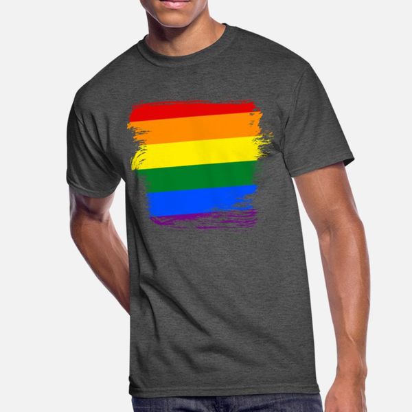 lgbt t shirt men character 100% cotton round collar novelty crazy humor spring slim shirt