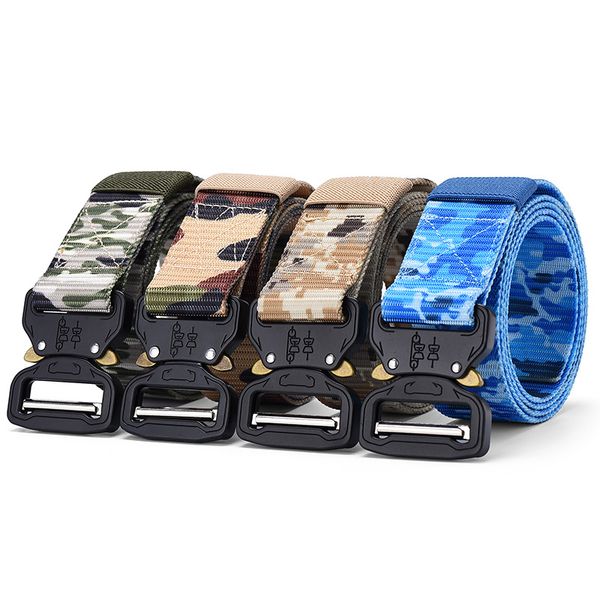 canvas camouflage alloy waistband nylon student training belt safety outside, Black;brown
canvas camouflage alloy waistband nylon student training belt safety outside, Black;brown
