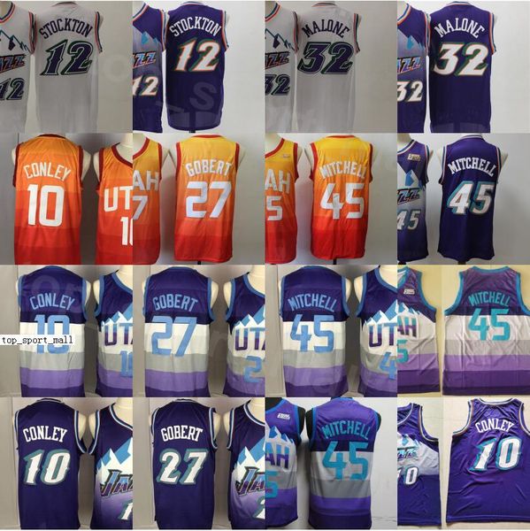 men basketball karl malone jerseys 32 vintage john stockton 12 mike conley 10 rudy gobert 27 donovan mitchell 45 purple white yellow green, Black;red
men basketball karl malone jerseys 32 vintage john stockton 12 mike conley 10 rudy gobert 27 donovan mitchell 45 purple white yellow green, Black;red