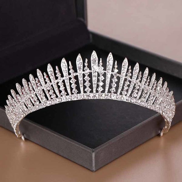 forseven luxury handmade crystal bridal tiara crown women prom party hair ornaments wedding hair jewelry accessories jl, Silver
forseven luxury handmade crystal bridal tiara crown women prom party hair ornaments wedding hair jewelry accessories jl, Silver