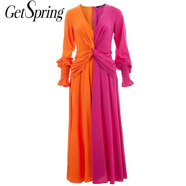 getspring women dress v-neck lantern sleeve color matching dresses patchwork irregular long dress summer women 2020 new fashion, Black;gray
getspring women dress v-neck lantern sleeve color matching dresses patchwork irregular long dress summer women 2020 new fashion, Black;gray