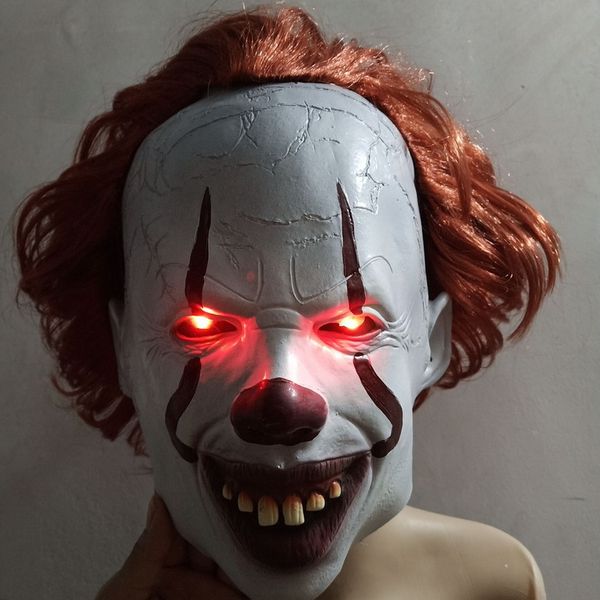 glowing clown back to the soul mask cosplay headgear halloween horror props party mask gift stage show, Silver
glowing clown back to the soul mask cosplay headgear halloween horror props party mask gift stage show, Silver