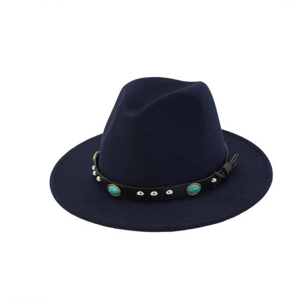 2020 women men wool fedora hat with punk belt wide brim hat outdoor travel casual jazz size 56-58cm, Blue;gray
2020 women men wool fedora hat with punk belt wide brim hat outdoor travel casual jazz size 56-58cm, Blue;gray