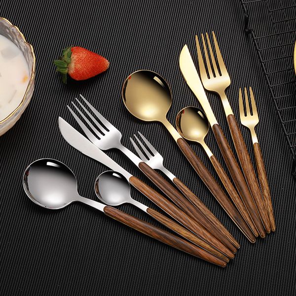 20set/lot dinnerware set stainless steel tableware set knife fork spoon luxury cutlery imitation marble wood grain handle
20set/lot dinnerware set stainless steel tableware set knife fork spoon luxury cutlery imitation marble wood grain handle