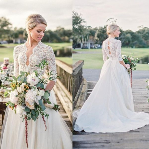 2021 bohemian wedding dresses long sleeves lace appliques beach bridal gowns custom made backless sweep train a line boho wedding dress, White
2021 bohemian wedding dresses long sleeves lace appliques beach bridal gowns custom made backless sweep train a line boho wedding dress, White