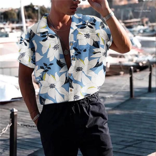 designer lapel neck short sleeve loose blouse males fashion clothes mens flower print casaul shirts summer, White;black 
designer lapel neck short sleeve loose blouse males fashion clothes mens flower print casaul shirts summer, White;black