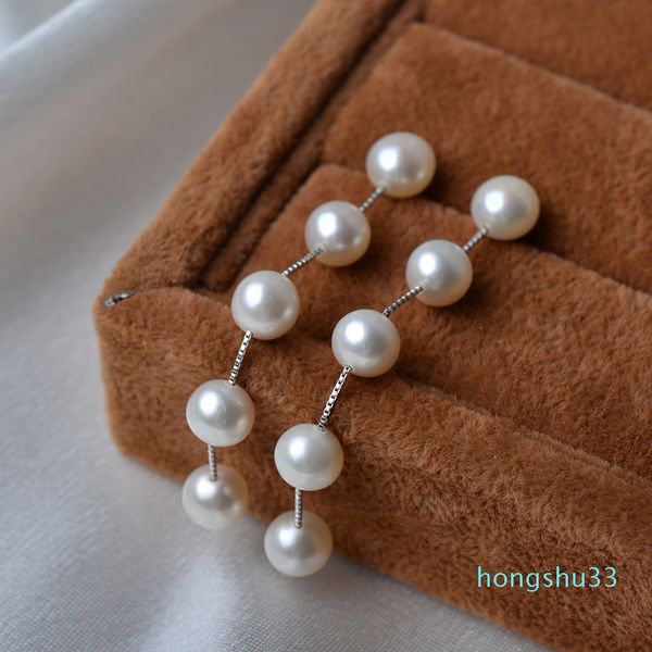 ashiqi real 925 sterling silver dangle earrings , tassel long natural freshwater pearl earrings jewelry, Golden
ashiqi real 925 sterling silver dangle earrings , tassel long natural freshwater pearl earrings jewelry, Golden