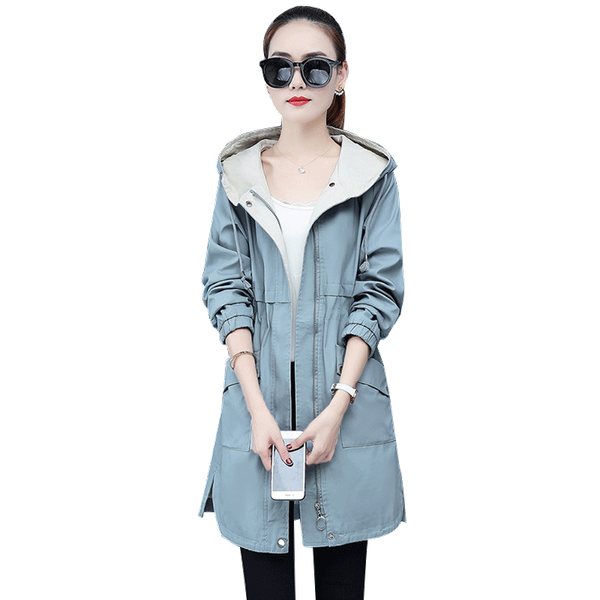 women's trench coats long casual female windbreaker coat 2021 autumn sleeve slim hooded women student basic overcoat outerwear y252, Tan;black
women's trench coats long casual female windbreaker coat 2021 autumn sleeve slim hooded women student basic overcoat outerwear y252, Tan;black