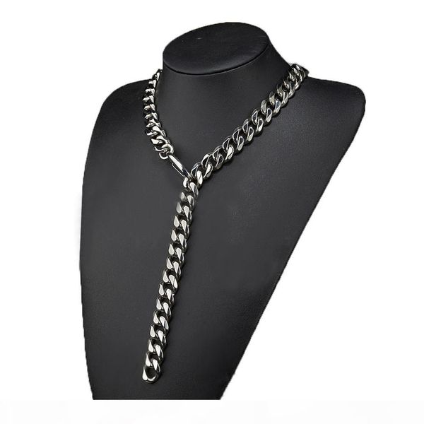 stainless steel jewelry high polished bright cuban multi-function chains punk two pattern hip hop rock rapper necklace men chains 60cm 70cm, Silver
stainless steel jewelry high polished bright cuban multi-function chains punk two pattern hip hop rock rapper necklace men chains 60cm 70cm, Silver