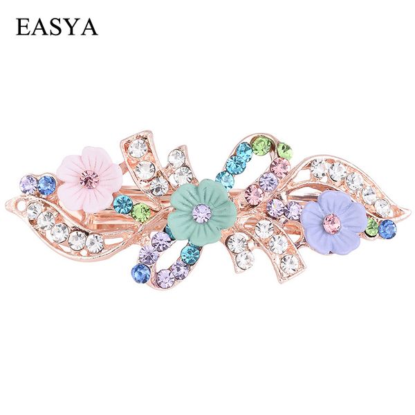 easya new colorful enamel crystal flower hair clips hair accessories jewelry for women girls hairpins gift for friends, Golden;silver
easya new colorful enamel crystal flower hair clips hair accessories jewelry for women girls hairpins gift for friends, Golden;silver