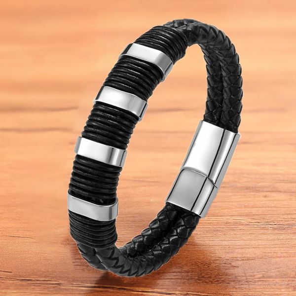 luxury fashion genuine black leather bracelet bangles men magnet accessories punk rock rope braided armbands wristbands, Red;blue
luxury fashion genuine black leather bracelet bangles men magnet accessories punk rock rope braided armbands wristbands, Red;blue